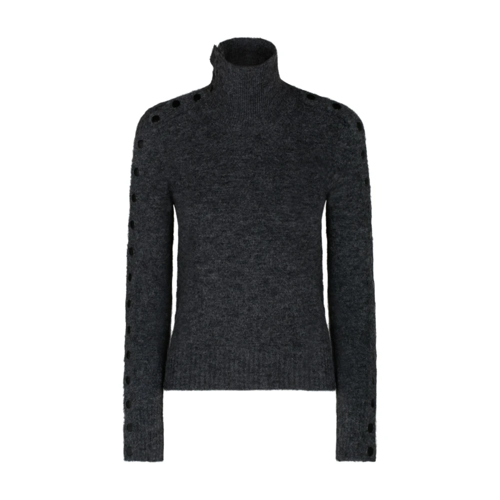 Isabel Marant Women's Anthracite Turtleneck Sweater