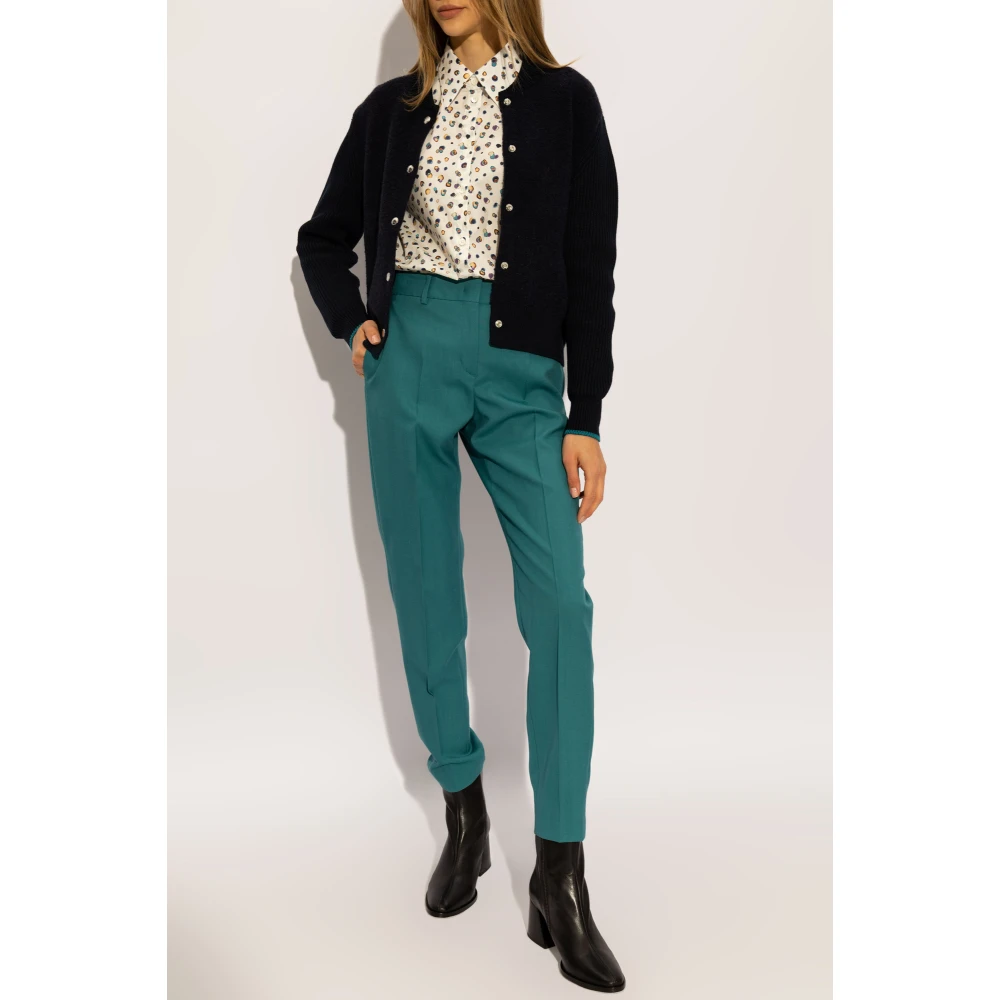 PS By Paul Smith Wollen broek Green Dames