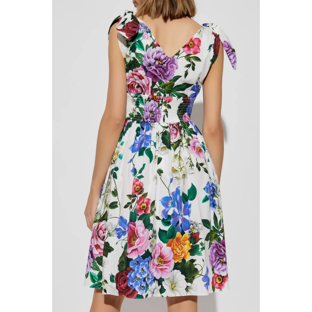 Dolce & Gabbana Jurk met bloemenmotief Multicolor Dames