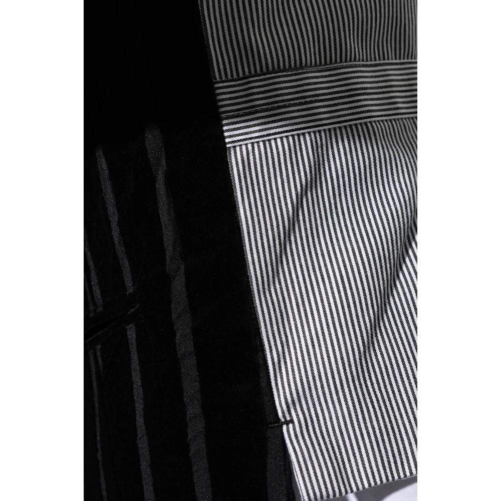 Y-3 Vest met gestreept patroon Black Heren