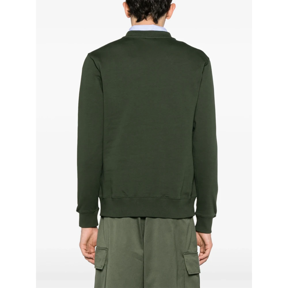 Kenzo Getekende Varsity Sweater Green Heren