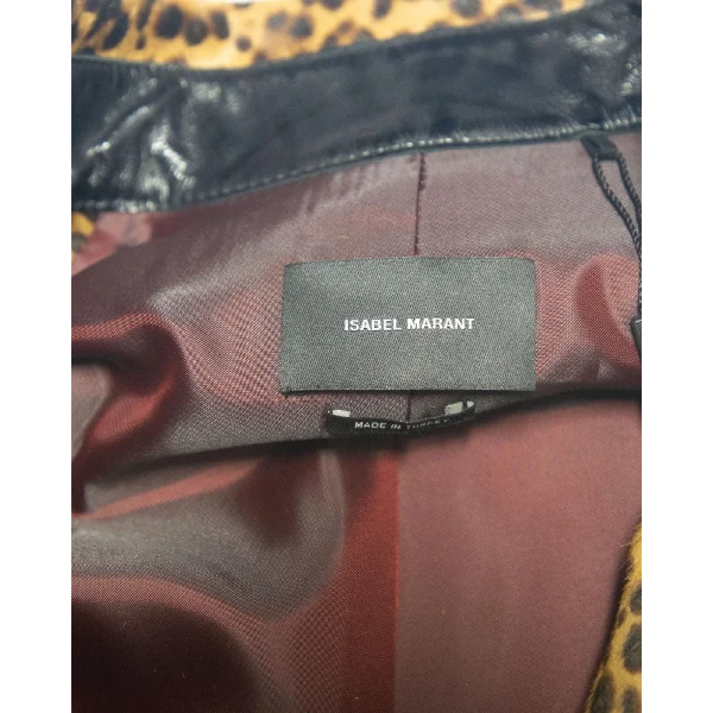 Isabel Marant Pre-owned Leather outerwear Brown Dames