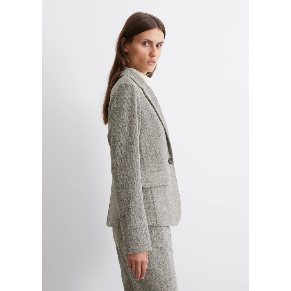 Marc O'Polo Gewone jersey blazer Gray Dames
