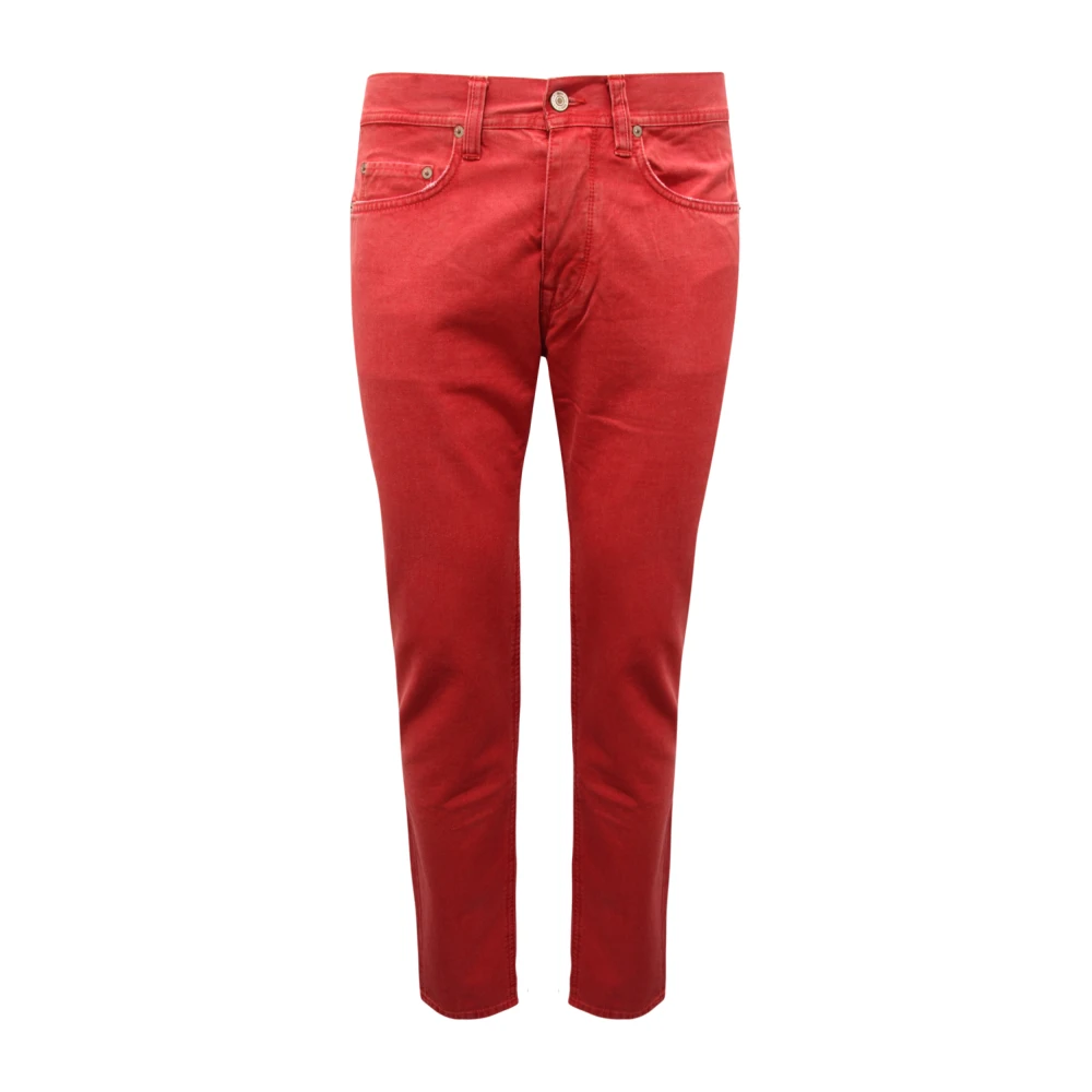 Mauro Grifoni Red Slim Fit Jeans, Male, W30, Delavè Denim Rocco Trousers