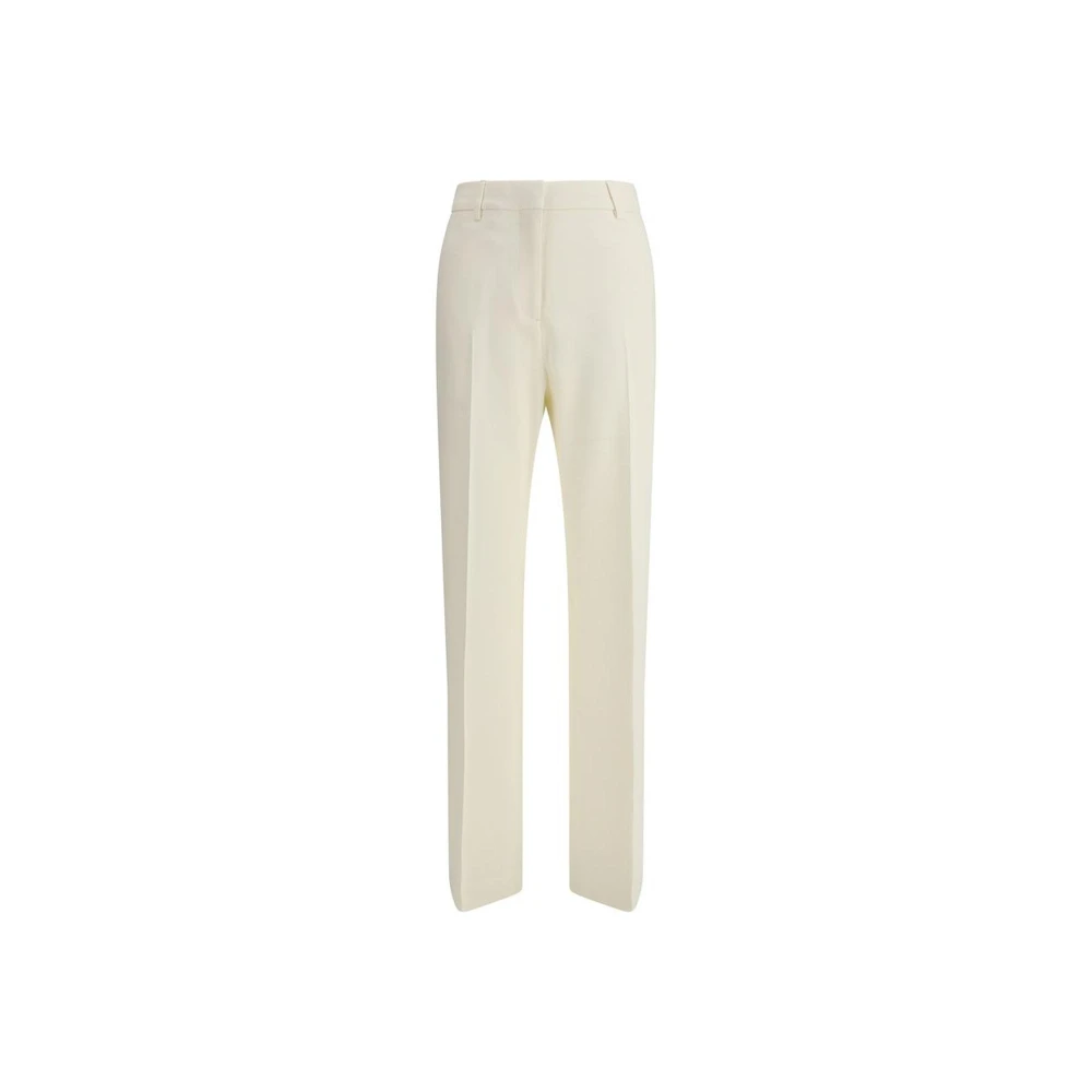 Golden Goose Mid-Rise Ritsbroek met Haaksluiting White Dames