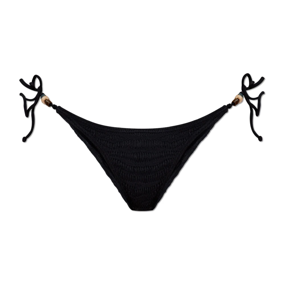 Bond-Eye Onderkant van badpak met kralen strik Black Dames