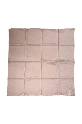 Silk Blend Square Foulard Scarf