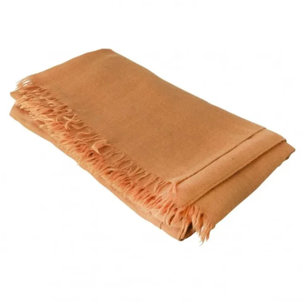 Hermès Vintage Pre-owned Cashmere scarves Brown Dames