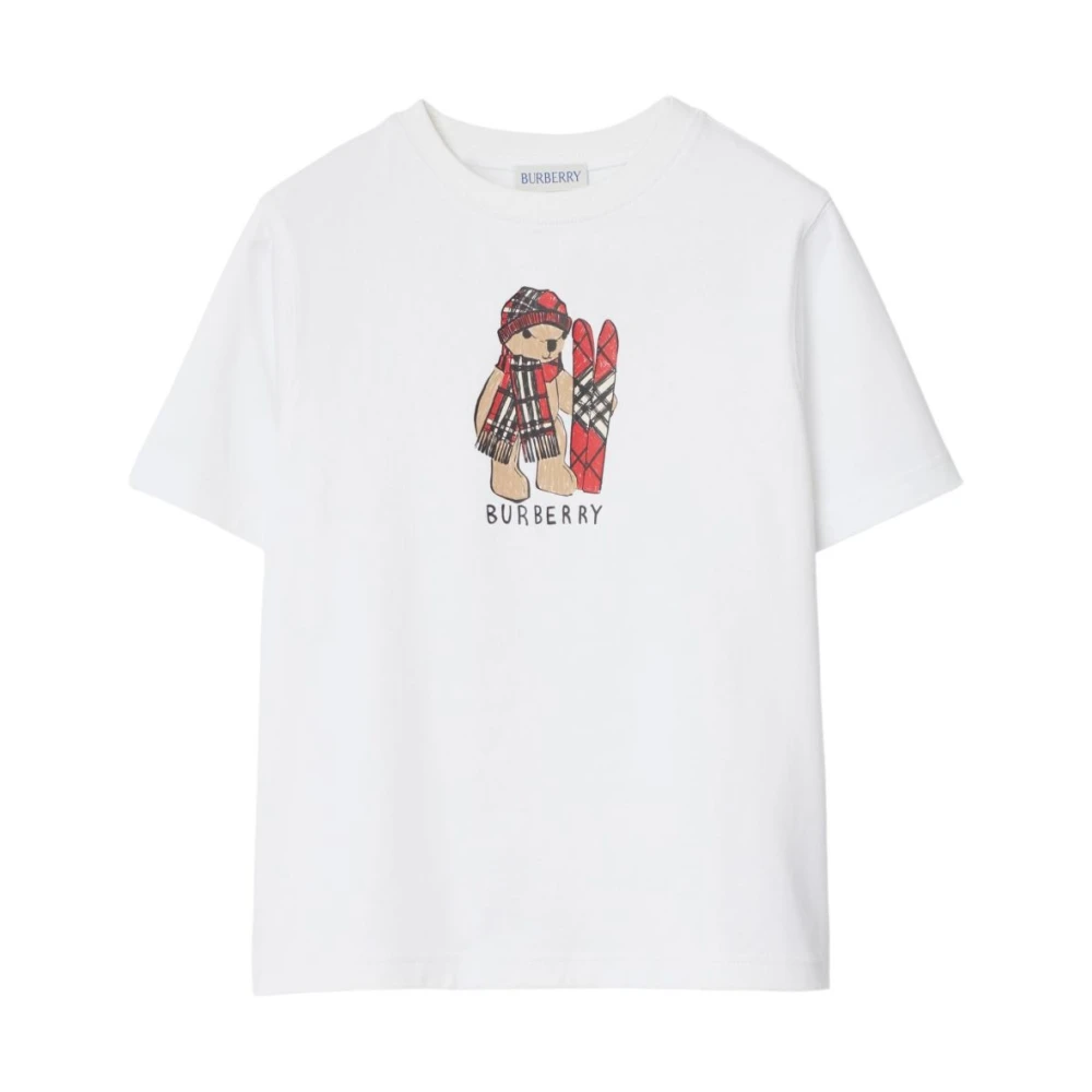 Burberry Girls White Kids T-Shirts And Polos - Kids Short Sleeve T-Shirts - 3 Y - Kids