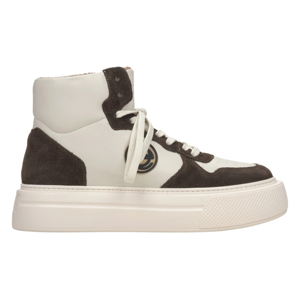 Estro High-Top Sneakers Dames Schoenen Beige