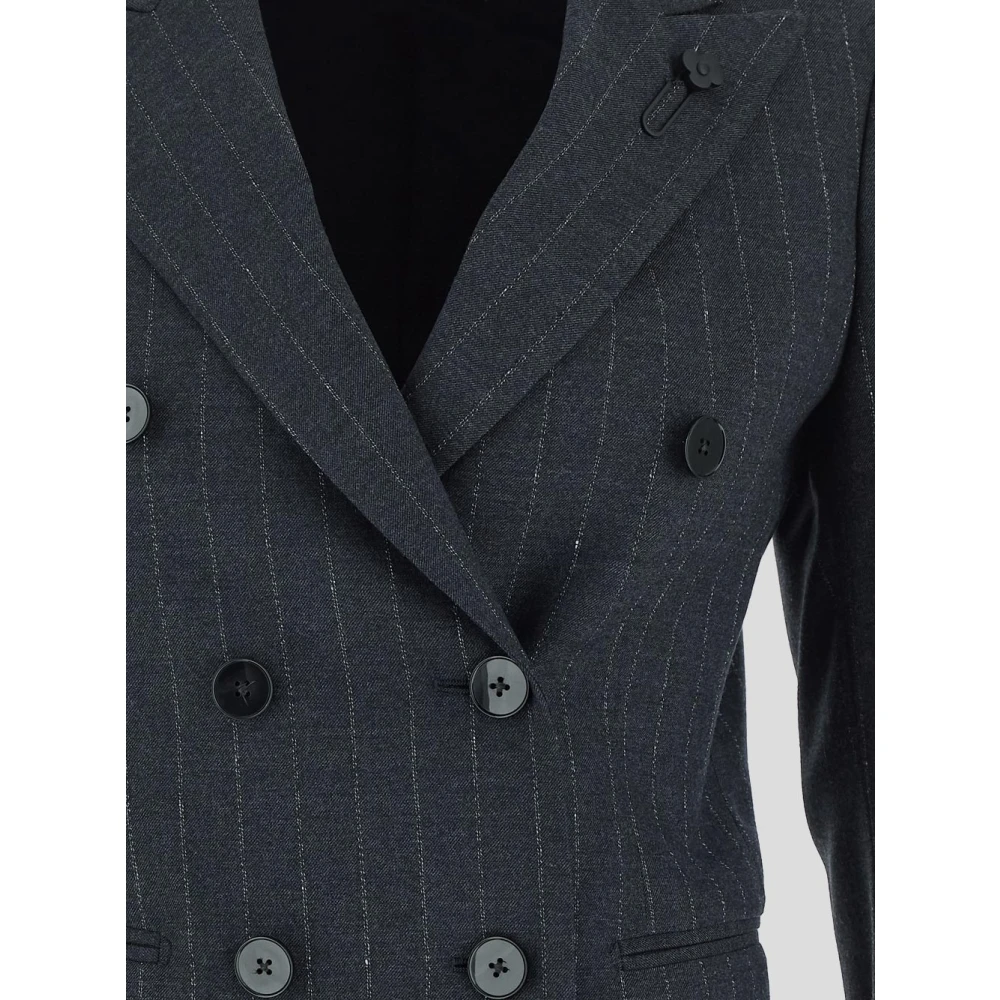 Lardini Wollen double-breasted jas Gray Dames