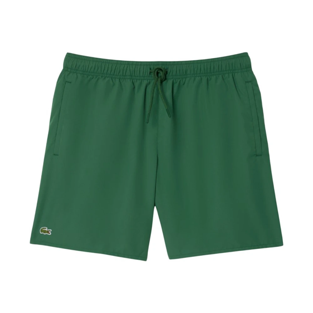 Lacoste Men's Green Mesh Boxer Sea Shorts - Beachwear - S - Swimwear