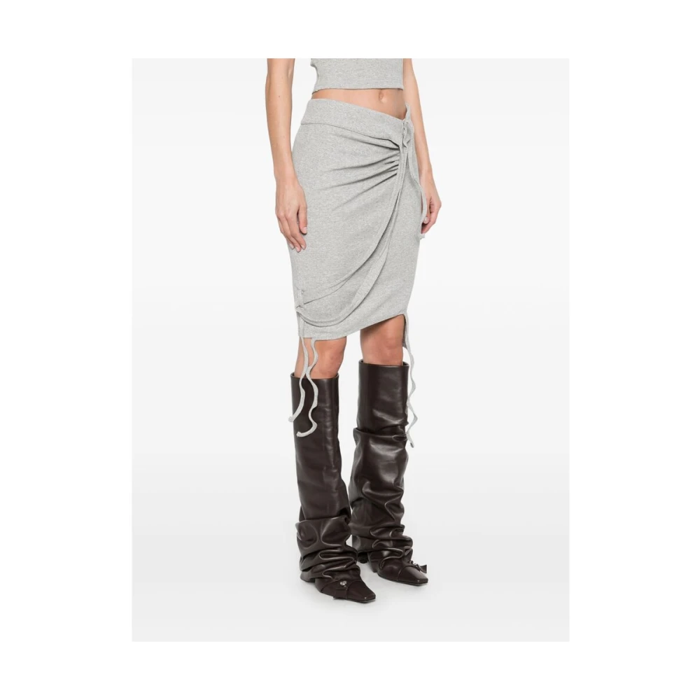 Ottolinger Gelaagde Heather Grey Rok met Lurex Gray Dames
