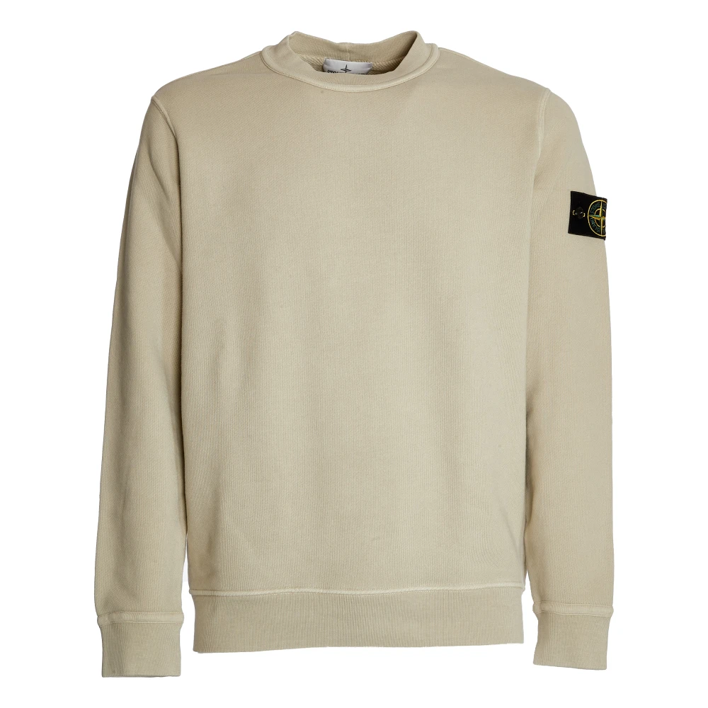 Stone Island Putty Crewneck Sweater Herenkleding Beige Heren