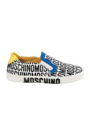 Zapatos Moschino 26152 VITELLO ST.MOSCHINO BIANCO-NERO-BLUETTE-GIALLO