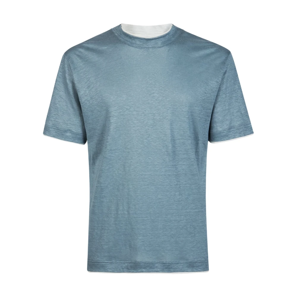 Eleventy Uomo Blu Top, M, New,