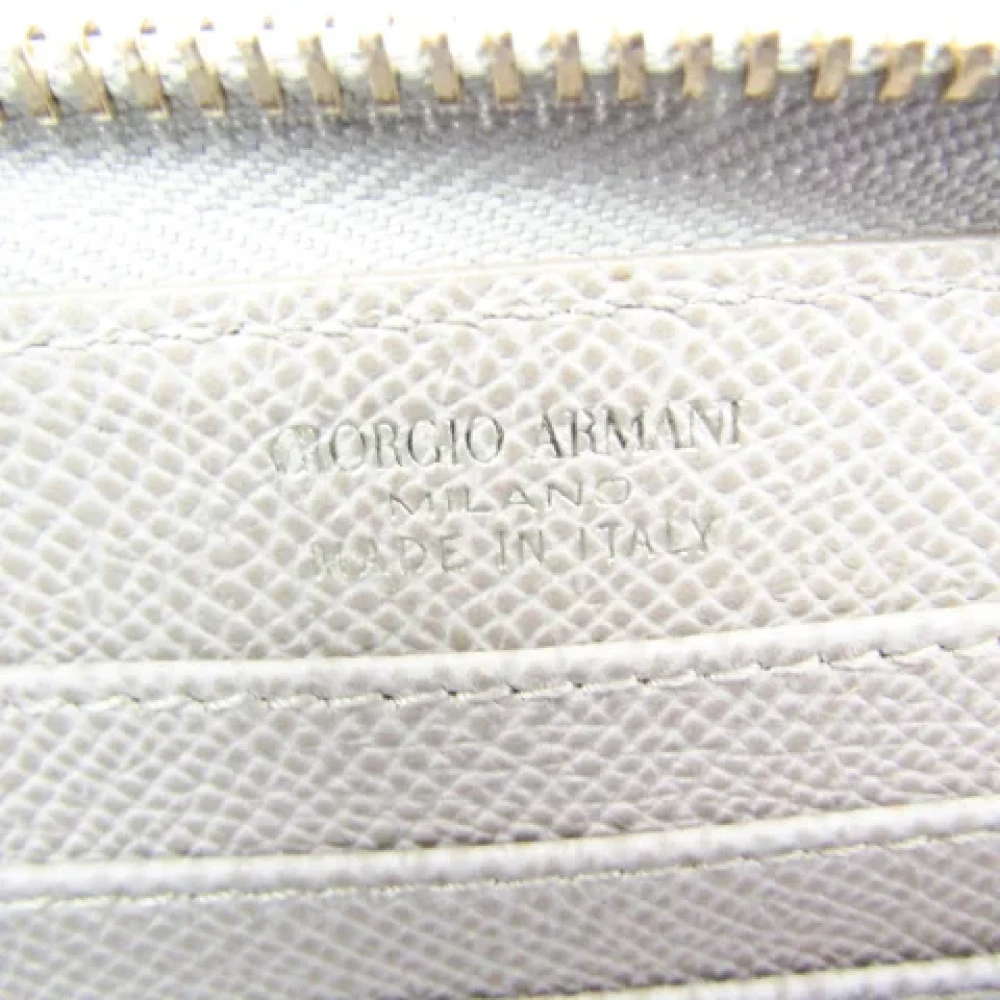 Armani Pre-owned Leather pouches Gray Dames