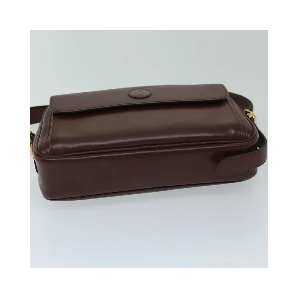 Cartier Vintage Pre-owned Leather shoulder-bags Red Dames