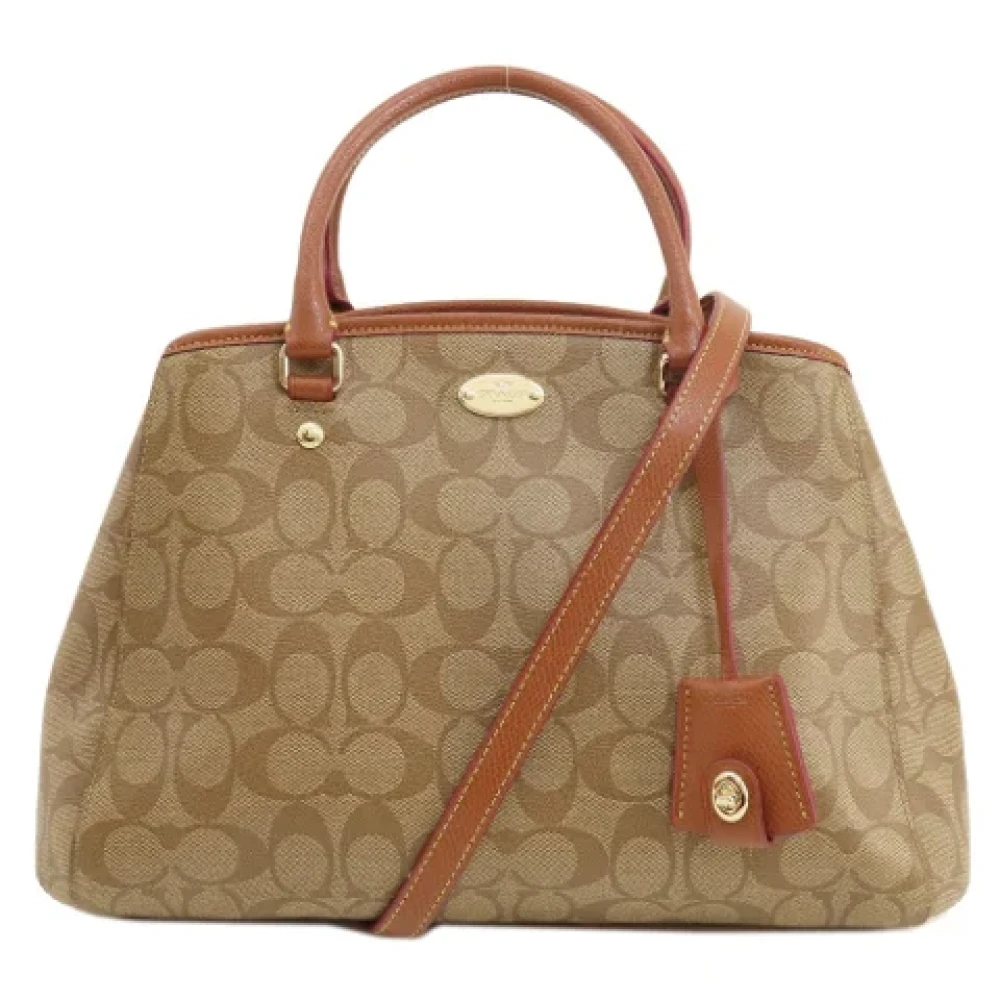 Coach Pre-owned Fabric totes Brown Dames