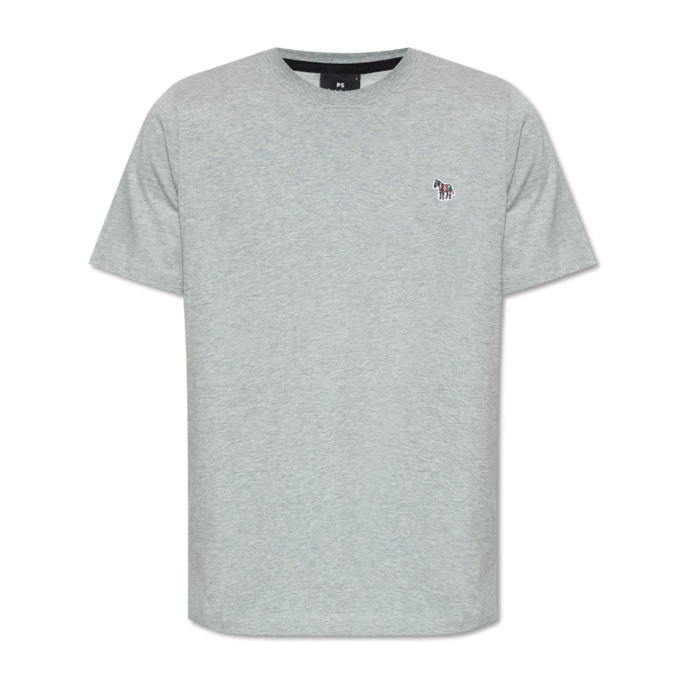 PS By Paul Smith Gepatcht T-shirt Gray Heren