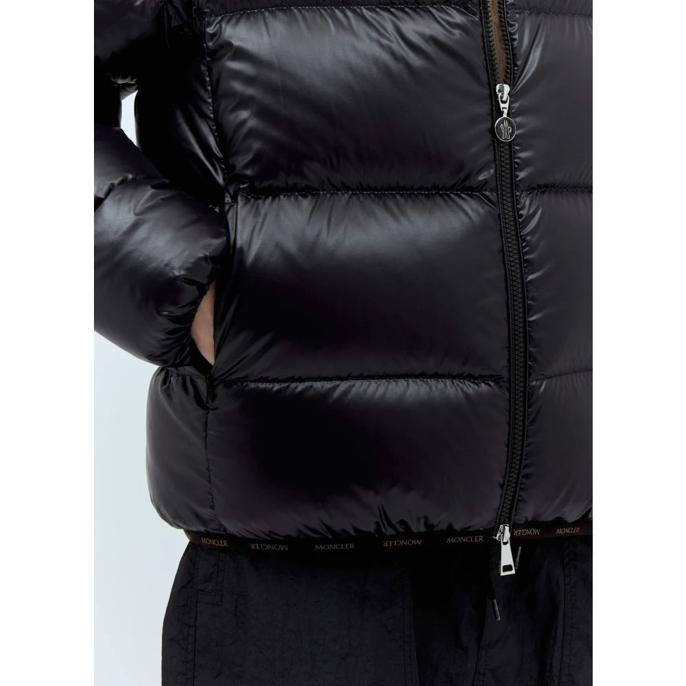 Moncler Gewatteerd Kort Donsjack Black Dames