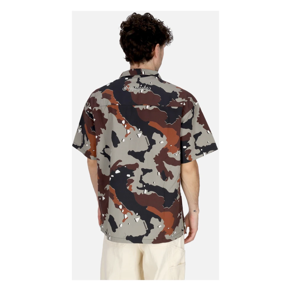 Propaganda Camo Desert Commando Korte Mouw Shirt Multicolor Heren