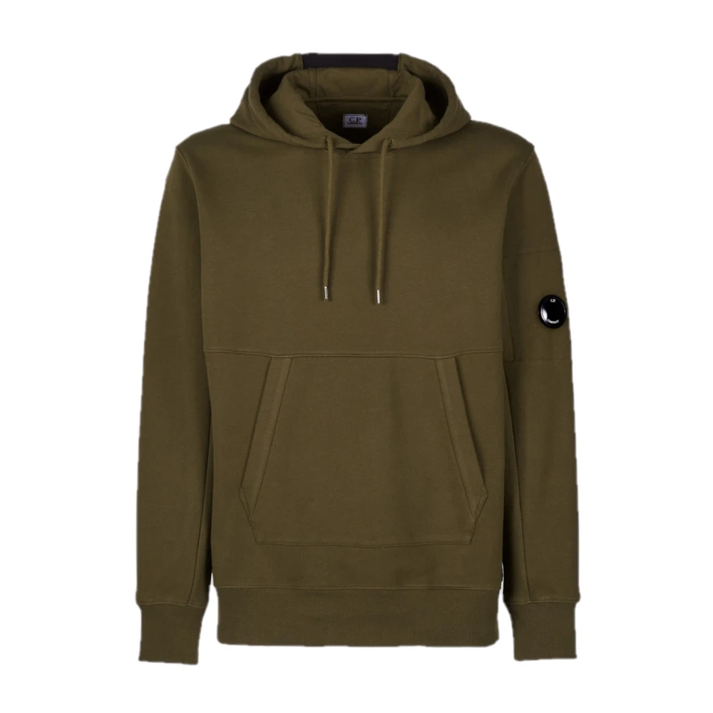 C.p. Company Diagonal Fleece Pullover Hoodie Green, Herr