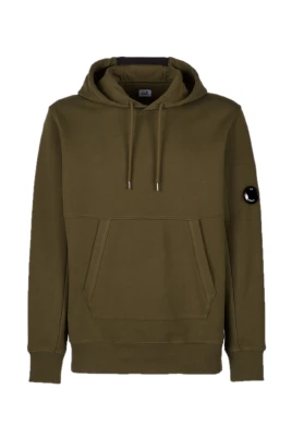 Diagonal Fleece Pullover Hoodie