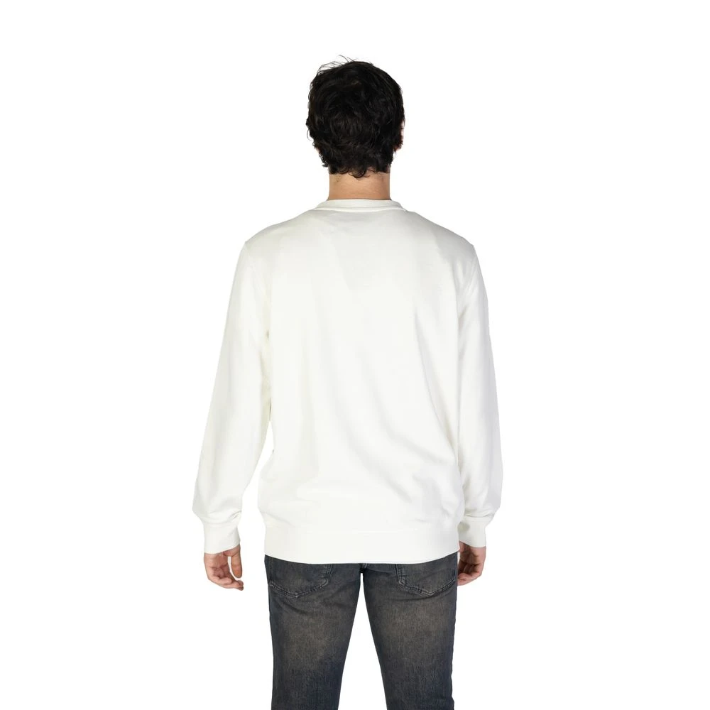 Hugo Boss Katoenen pullover voor mannen White Heren