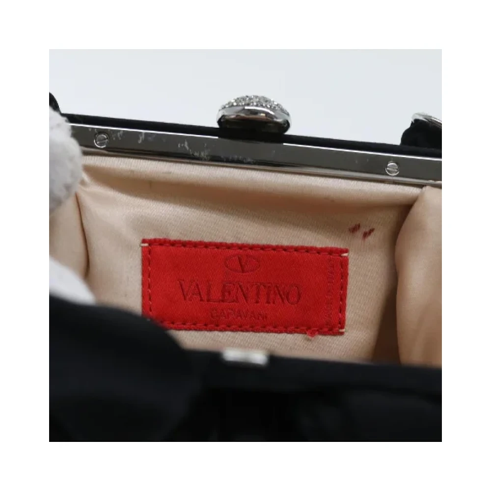 Valentino Vintage Pre-owned Velvet handbags Black Dames