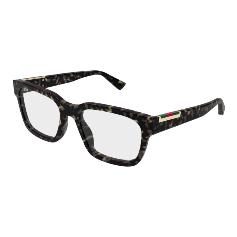 Gucci Unisex Brown Square Optical Frame - Glasses - 55 Mm - Accessories