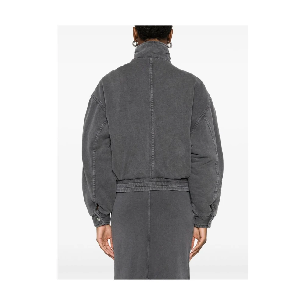 Isabel Marant Étoile Grijze Drukknop Rits Buitenkleding Gray Dames