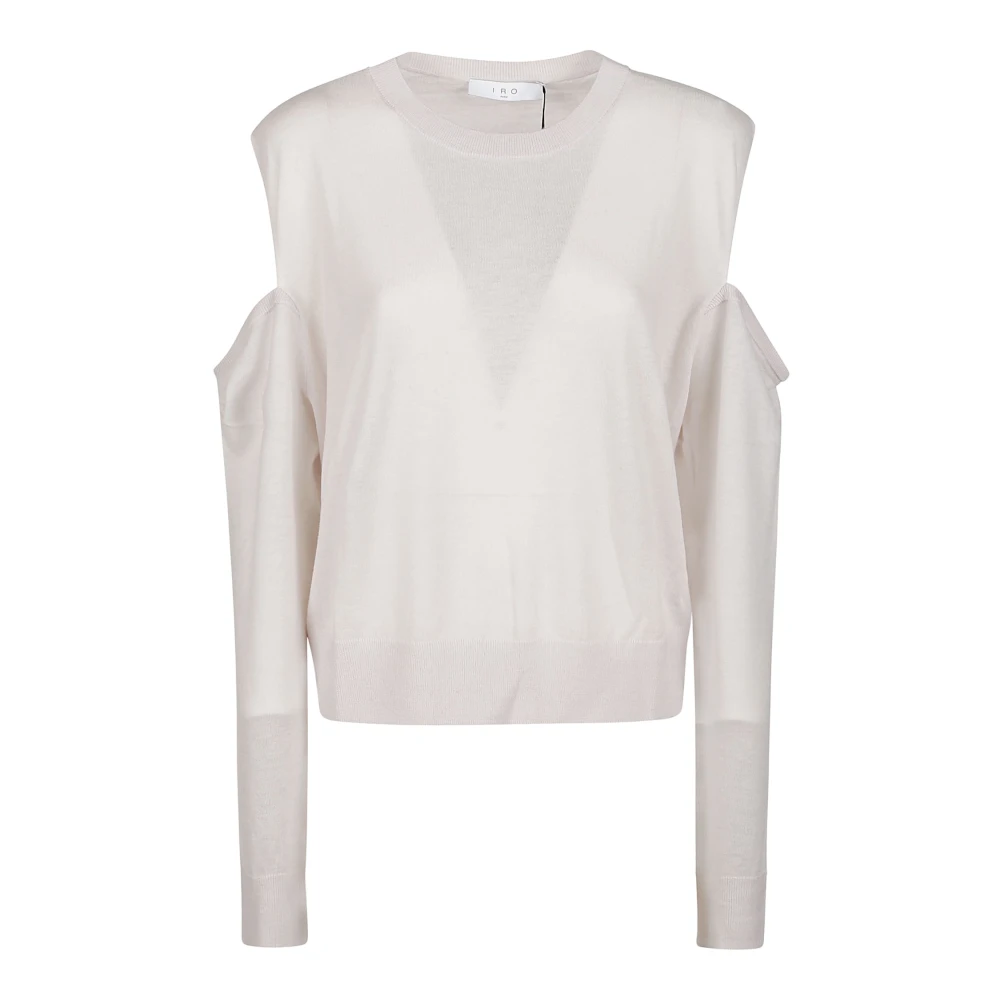 IRO Cloudy White Oversized Cut-Out Sweater White Dames