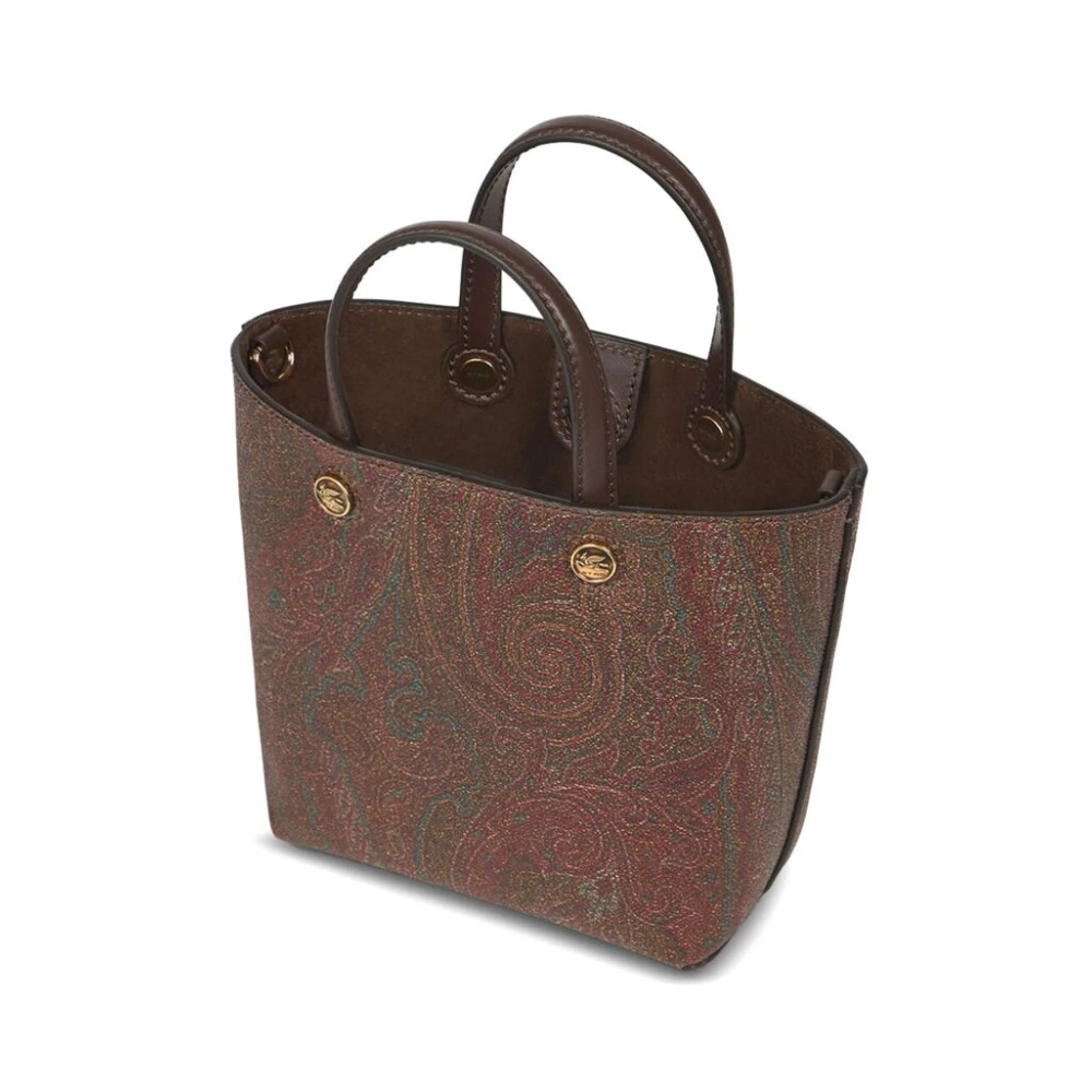 ETRO Bruine Leren Handtas met Handvatten Brown Dames