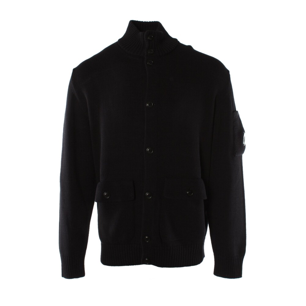 【送料&関税込】C.P. Company Black Cotton Cardigan C.P. Company Cardigans • Shop Cardigans from C.P. Company