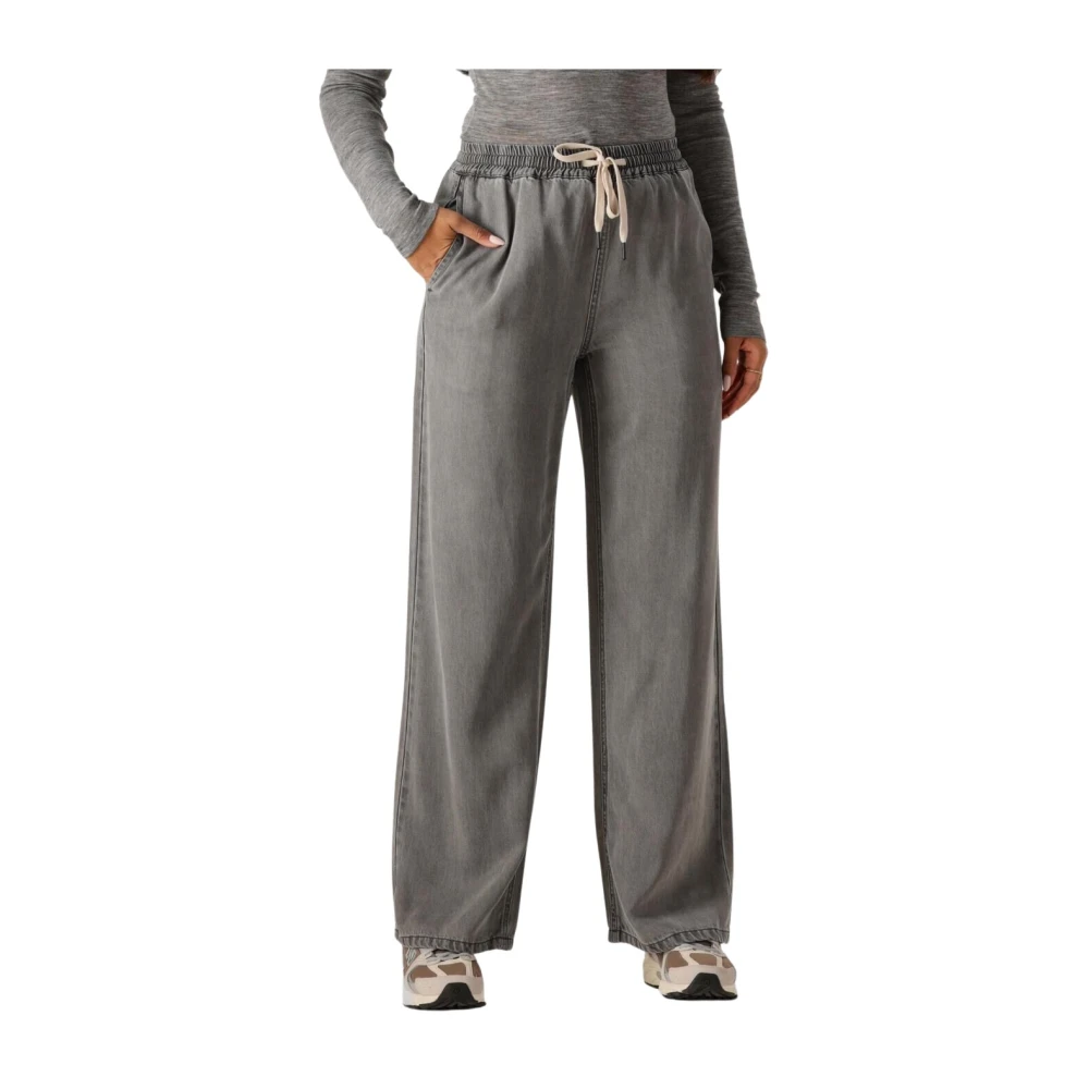 Object Wijde Broek Grijs Gray Dames