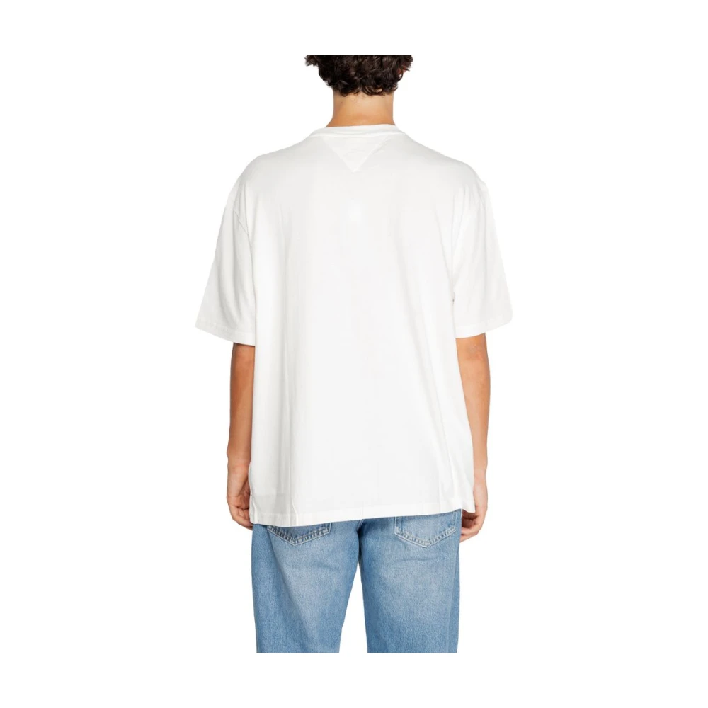 Tommy Jeans Katoenen Heren T-shirt Herfst Winter Collectie White Heren