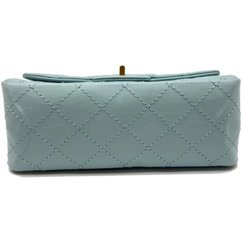 Chanel Vintage Pre-owned Leather chanel-bags Blue Dames