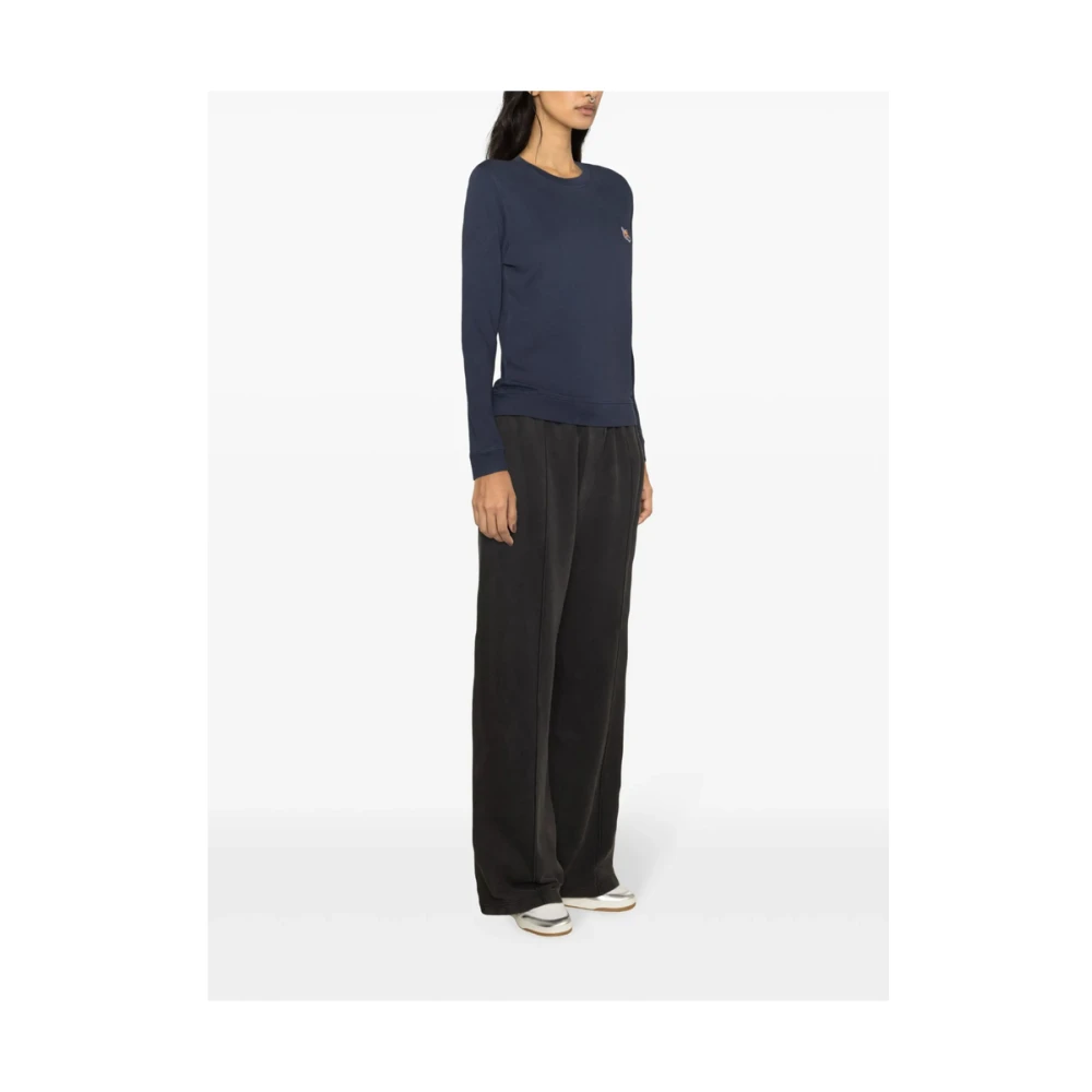 Maison Kitsuné Navy Blue Chillax Fox Sweatshirt Blue Dames