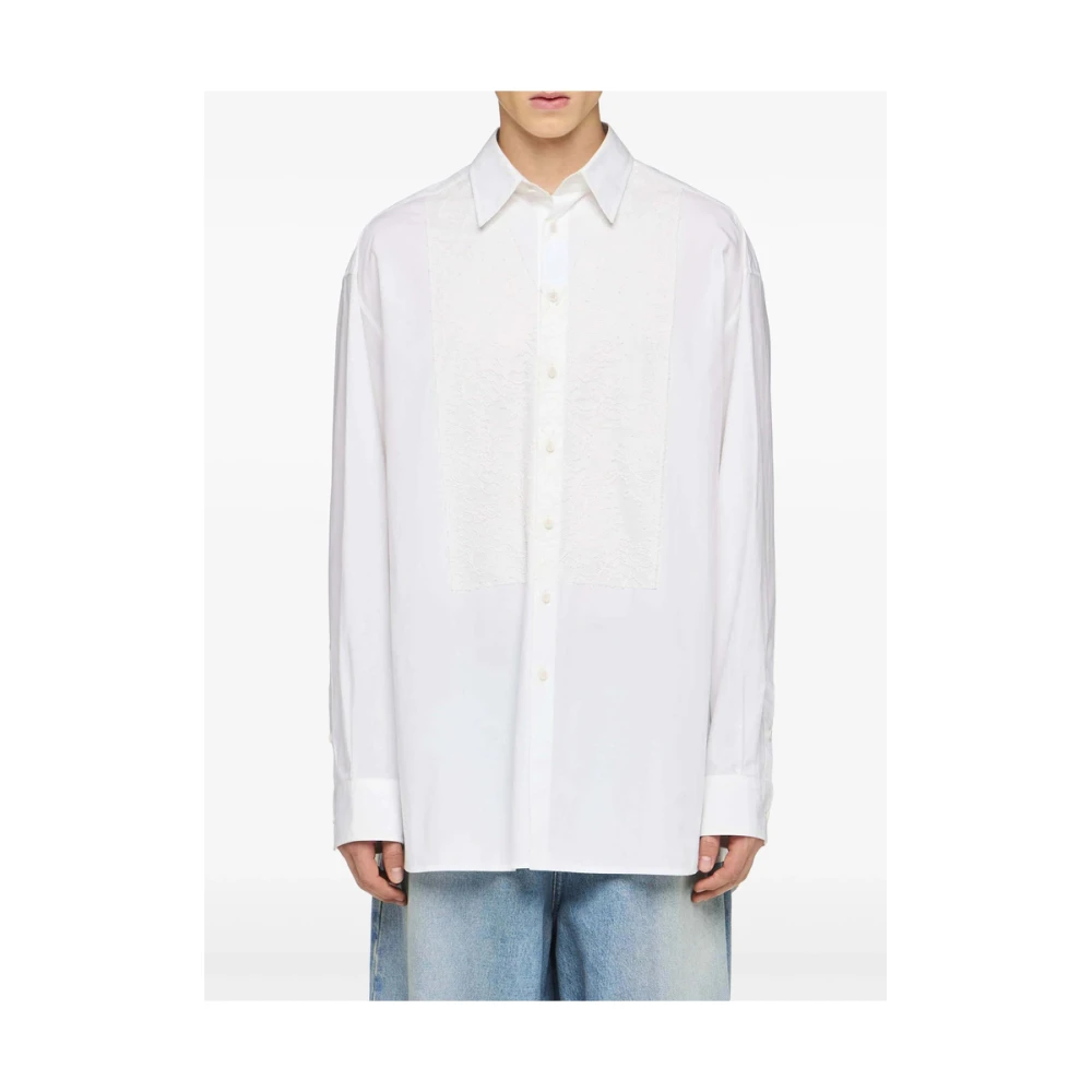 JW Anderson Witte Kant Panel Shirt White Heren