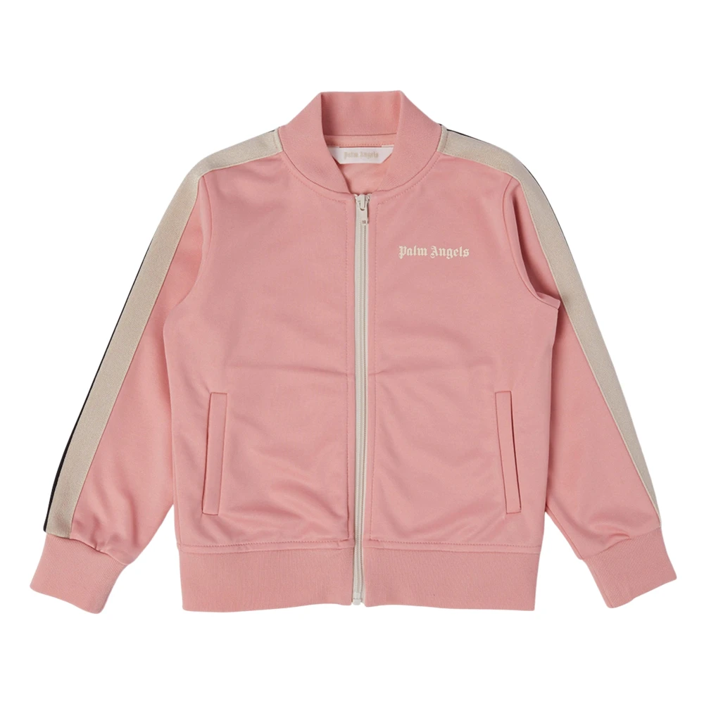 Palm Angels Girls Pink Light Jackets, 6 Y, Chic Track Jacket
