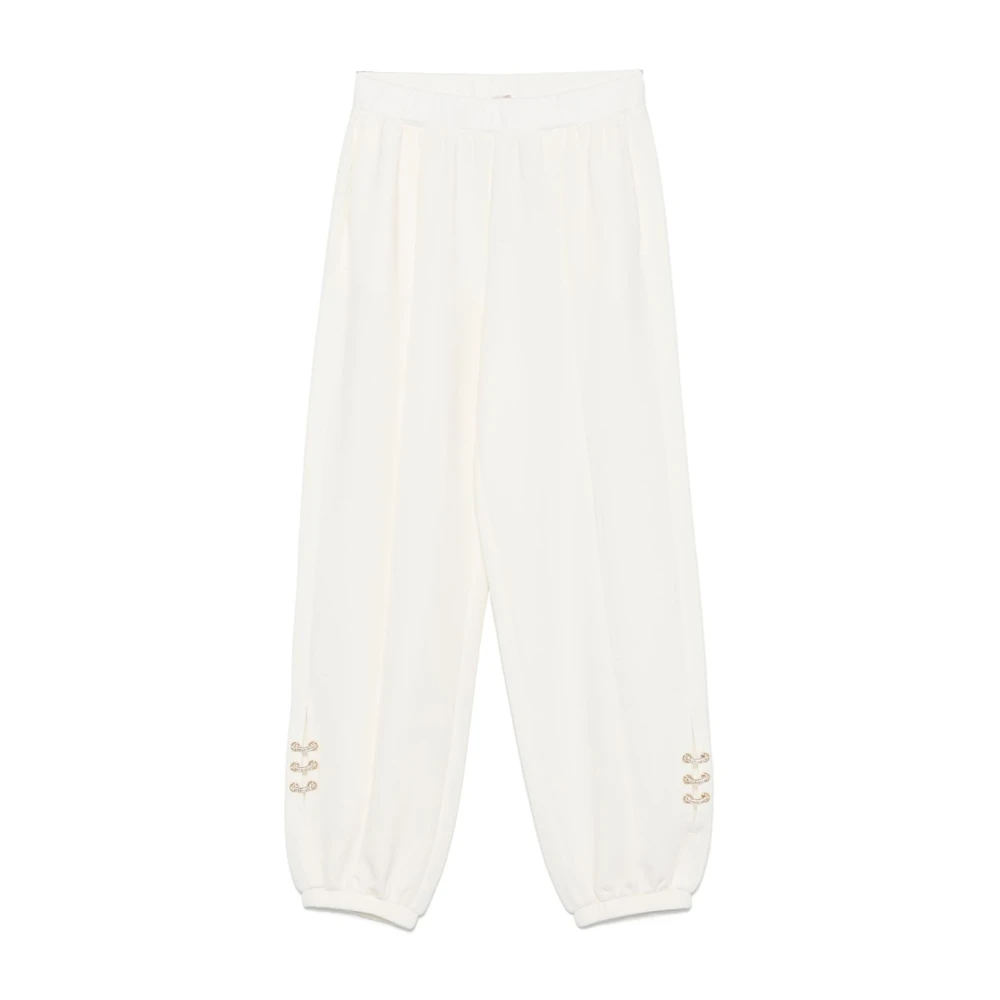 Liu Jo Witte Broek met Elastische Taille White Dames