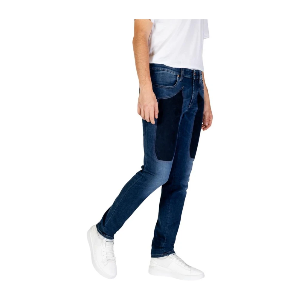 Jeckerson Blauwe Katoenmix Stretch Jeans Blue Heren