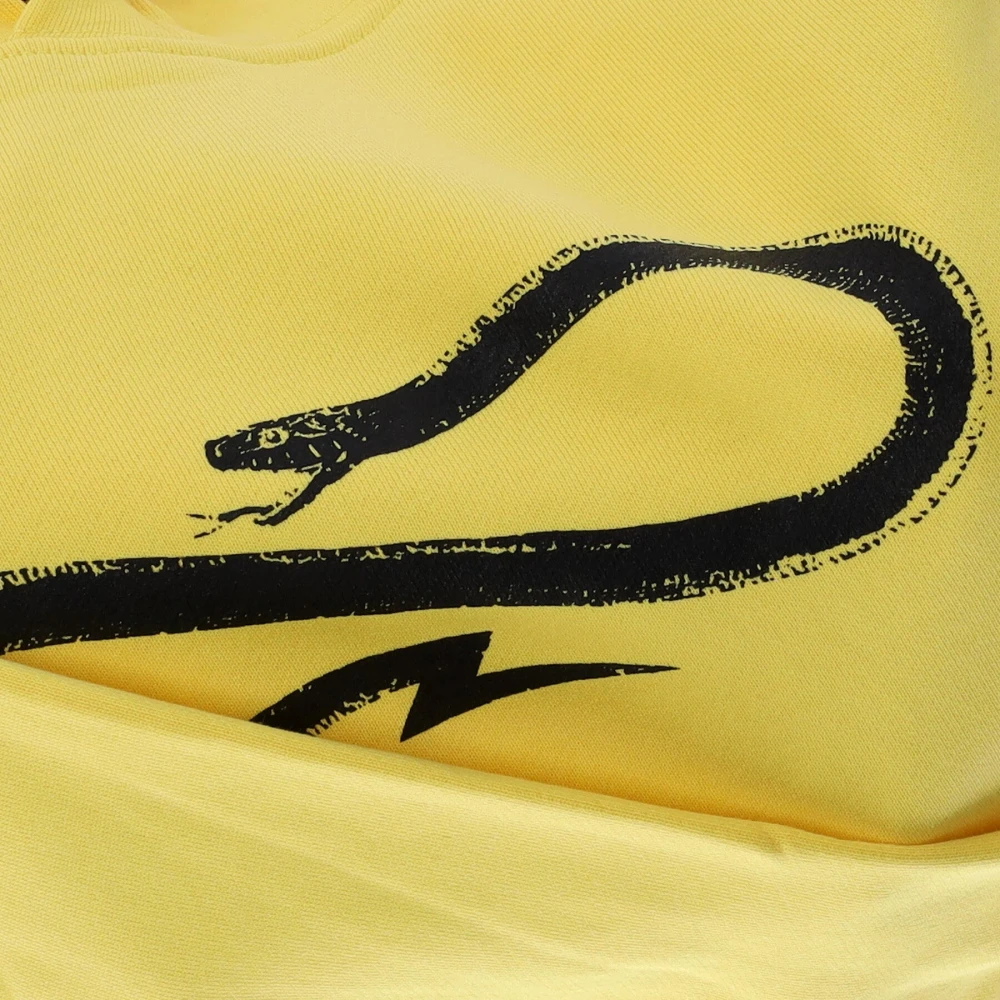 Propaganda Lichtgewicht Hoodie met Aurora-logo Yellow Heren