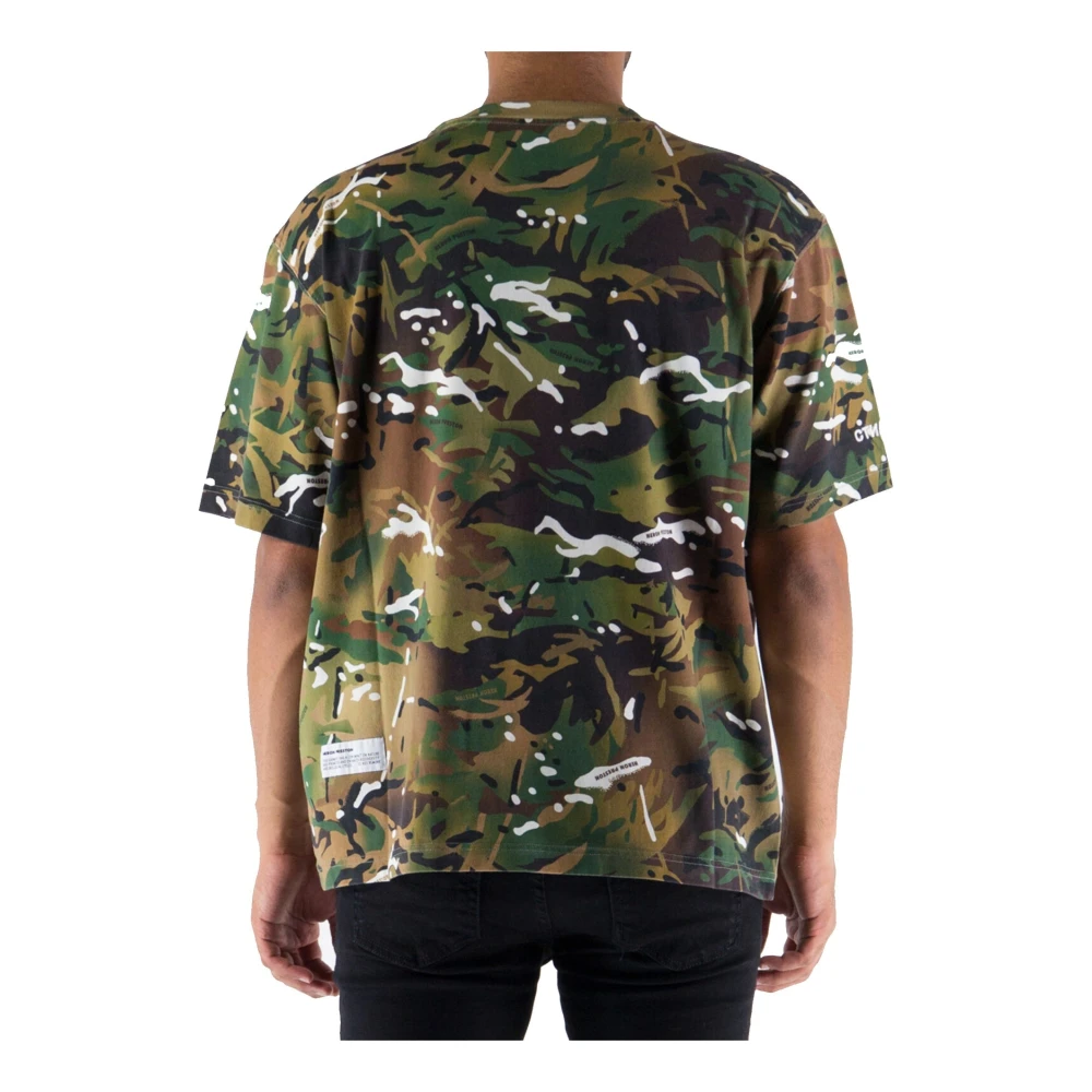 Heron Preston Groene Katoenen T-Shirt Aw22 Multicolor Heren