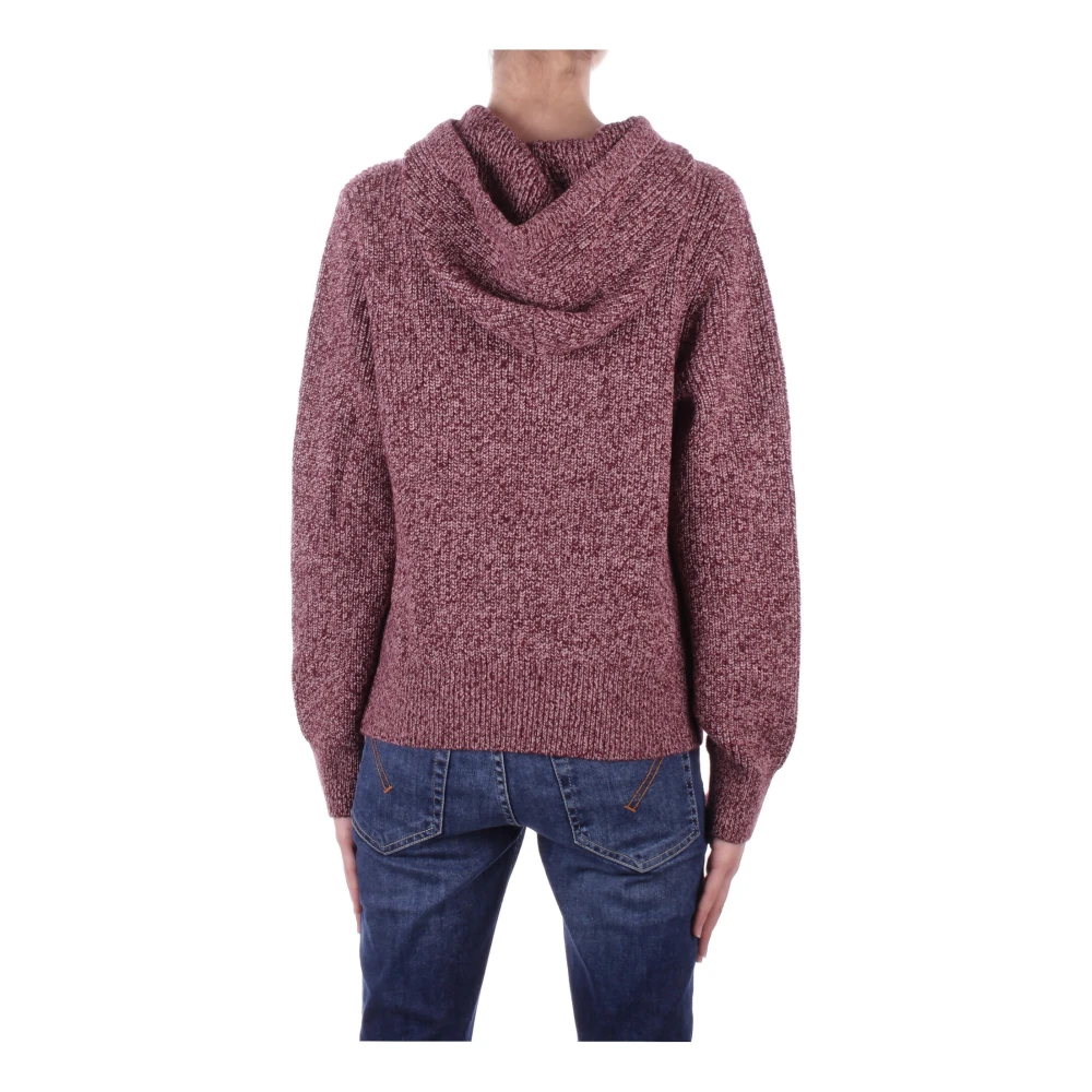 Elisabetta Franchi Bordeaux Hoodie met Geborduurde Details Red Dames