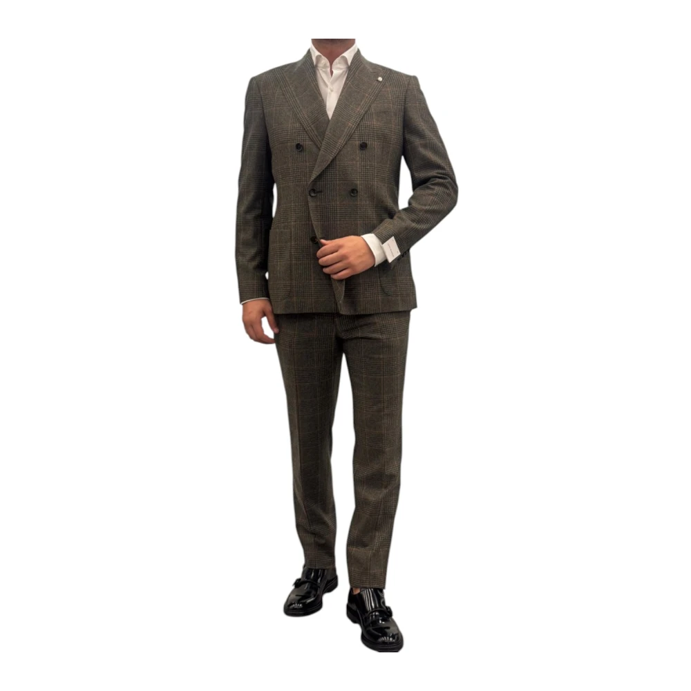 Suits > Suit Sets > Double Breasted Suits - - Luigi Bianchi Mantova - Modalova