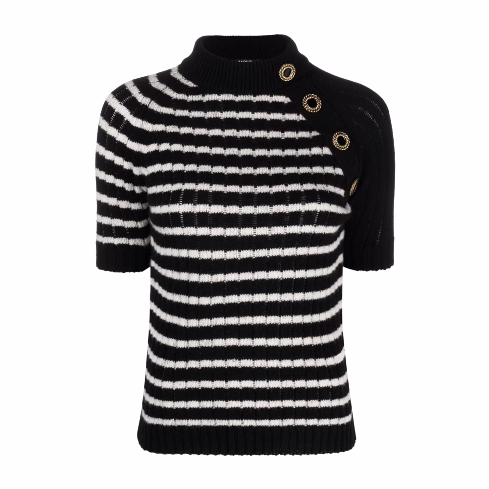 Gestreifter Cashmere Pullover
