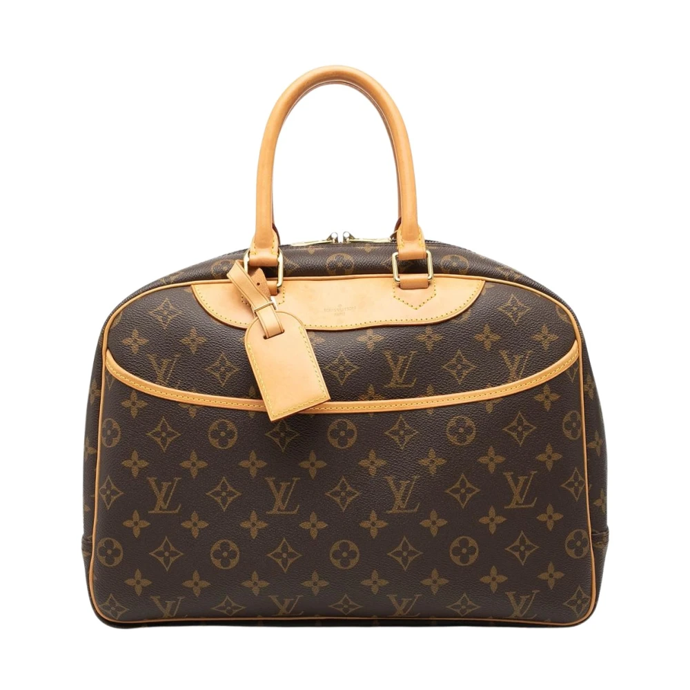 Louis Vuitton Vintage Women's Brown Pre-Owned Patterned Carryall Handbag