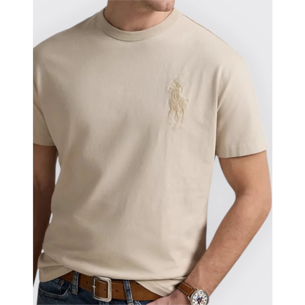 Polo Ralph Lauren Custom Slim-Fit Katoenen T-Shirt Gray Heren